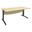 2012348122496-Bureau droit IDRA - L80 cm - Pieds anthracite - plateau imitation Erable-P_79376971_1-0