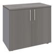 3253310161818-Armoire basse IDRA/DUAL - H72 x L80 x P47 - 2 portes - Corps alu - Dessus et portes imitati-P_79432195_1-0