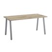 3483600933423-Bureau MAMBO - 120 cm - Pieds métal - Chêne/chocolat-P_79439509_1-0