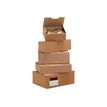 3760028771852-Boîte postale d'expédition - 25 cm x 15 cm x 10 cm - kraft - Logistipack-Avant-0