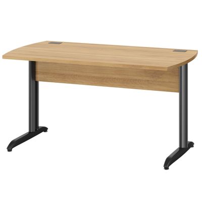 3483601225527-Bureau JAZZ+ - 120 cm - Pieds métal - chêne du bocage-P_405165096_1-0