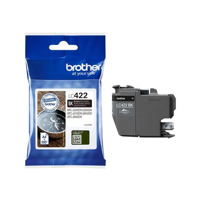 4977766815543-Brother LC422 - noir - cartouche d'encre originale-Avant-1